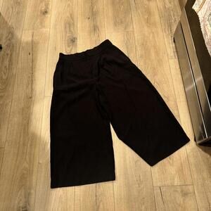 Maeve by Anthropologie Black Wide-Leg Trousers - Size M Tall NWT
